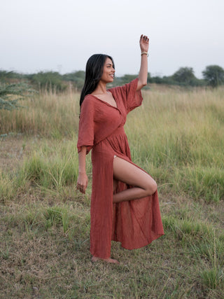 Rooh-e-Laal Maxi Dress