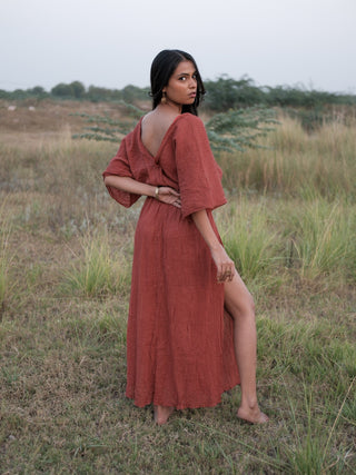 Rooh-e-Laal Maxi Dress
