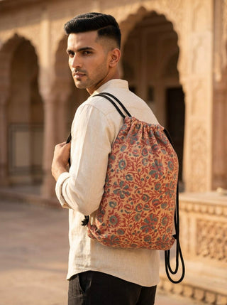 Flower Drawstring Bag