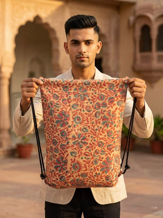 Flower Drawstring Bag