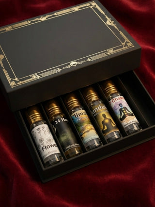 5 flavours perfume oil set