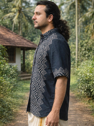 Ajrakh Hand-Block Print Shirt
