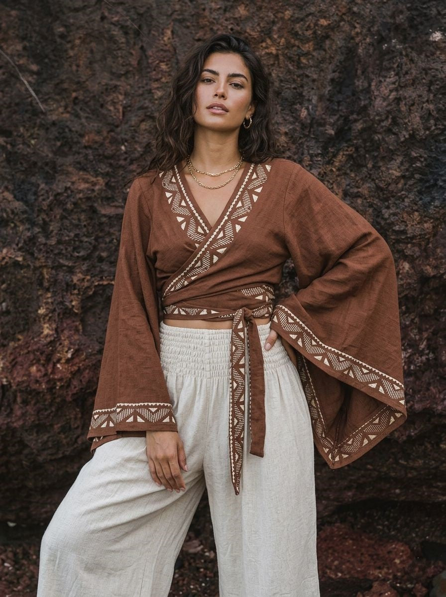 Iwakuni Wrap top