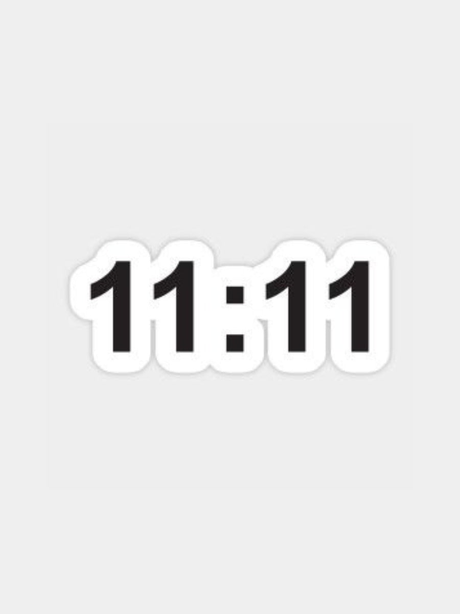 Eleven eleven Sticker
