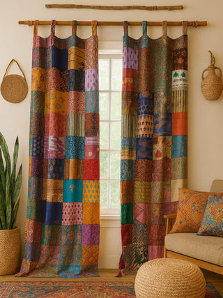 Boho Patchwork Curtain