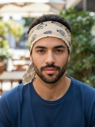 Boho Tribal Print Fish Bandana