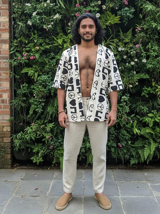 TribeScript Unisex Boho Kimono