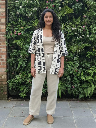 TribeScript Unisex Boho Kimono