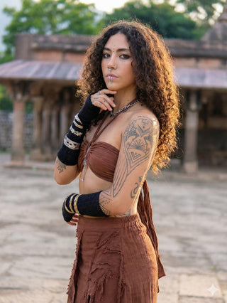 Yaska Top Boho Halter Tube Top – Tribal Festival Wear Women