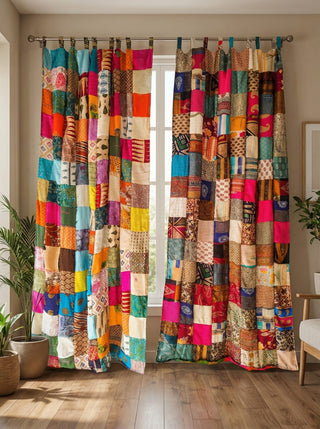 Boho Patchwork Curtain