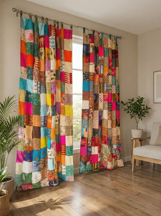 Boho Patchwork Curtain