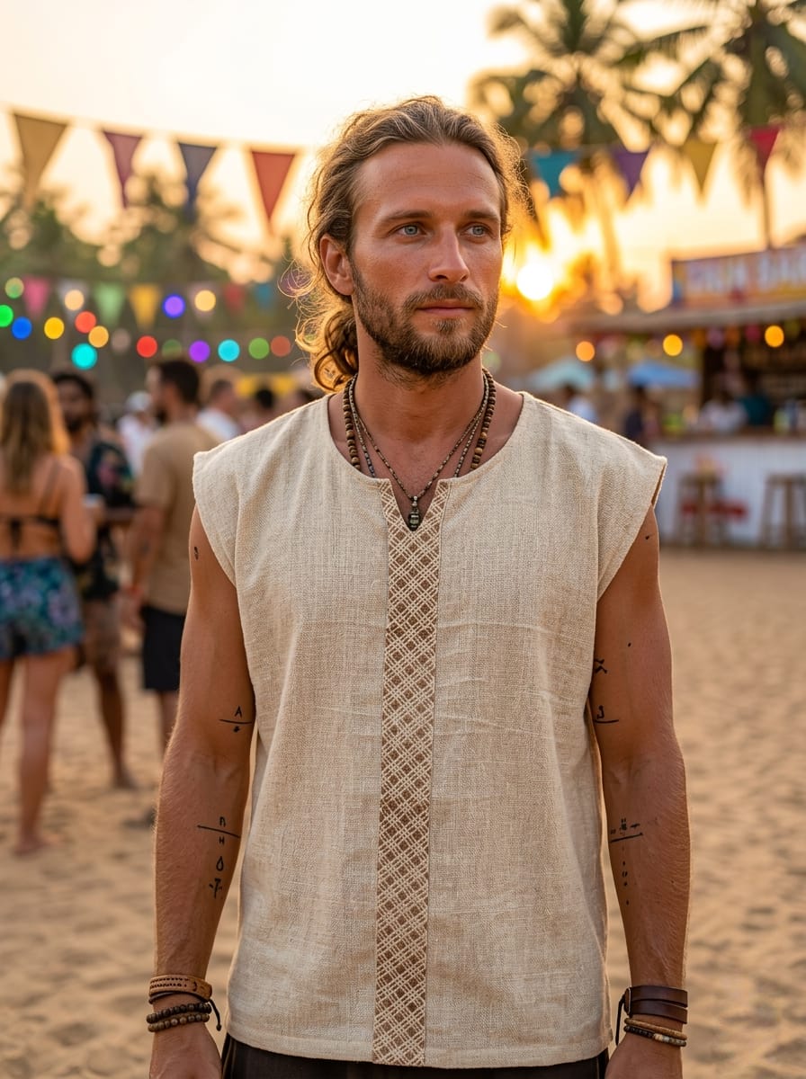 Nomad Sand Slub Vest