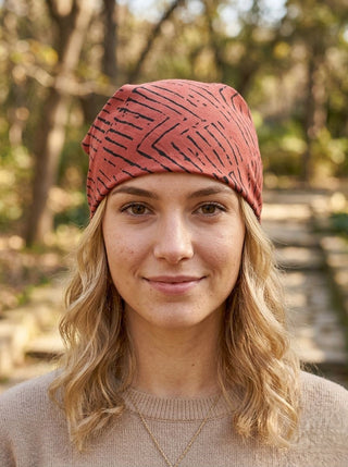 Boho Tribal Print Cotton Bandana with African