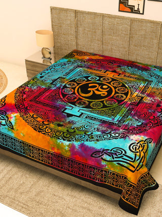 Aum yantra Bed sheet - Crystal Heal