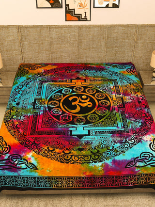 Aum yantra Bed sheet - Crystal Heal