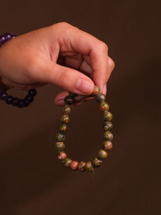 Auric Gemstone Beads Bracelet - Crystal Heal