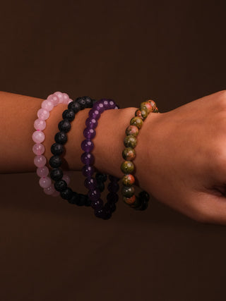 Auric Gemstone Beads Bracelet - Crystal Heal