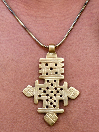 Axum Cross Necklace - Crystal Heal