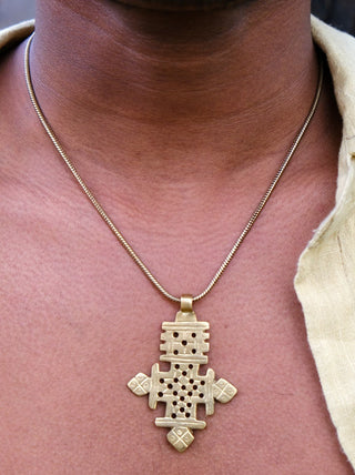 Axum Cross Necklace - Crystal Heal