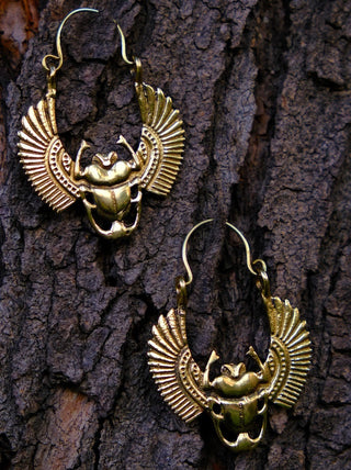 Beetle Earrings - Crystal Heal