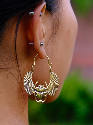 Beetle Earrings - Crystal Heal