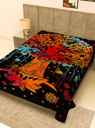 bodhi tree Bed Sheet - Crystal Heal