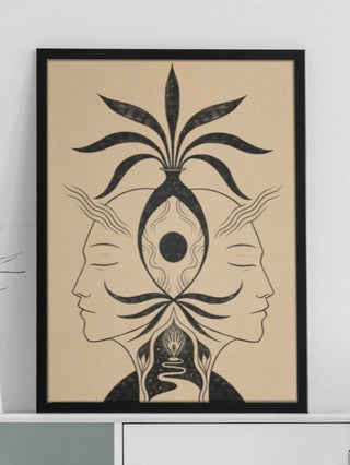 Duality framed art - Crystal Heal