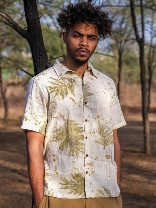 Eco print shirt - Crystal Heal