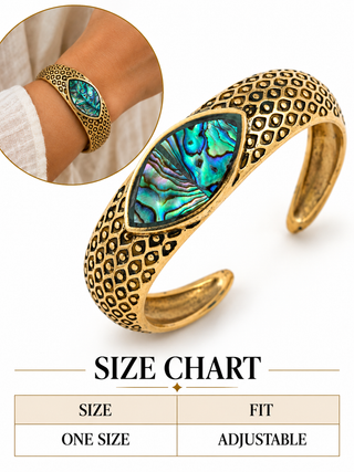 Neelma – Abalone Shell Statement Cuff