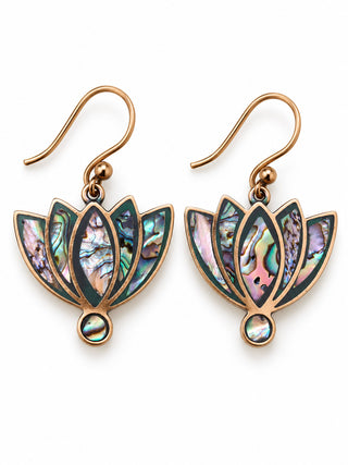 Neelkamal Lotus Drop Earrings