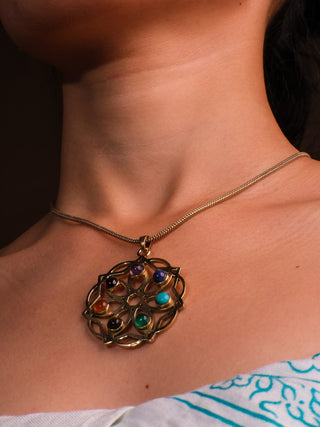 Flower chakra Necklace - Crystal Heal