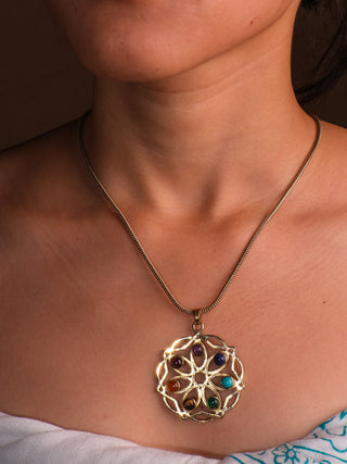 Flower chakra Necklace - Crystal Heal