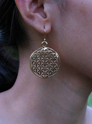 Flower of life Earrings - Crystal Heal