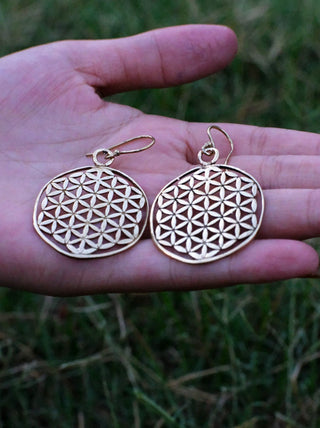 Flower of life Earrings - Crystal Heal