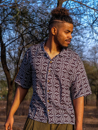 Geometric Baggy Shirt - Crystal Heal