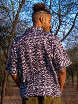 Geometric Baggy Shirt - Crystal Heal