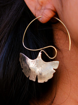 Ginkgo Earrings - Crystal Heal