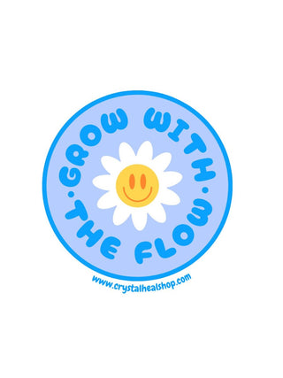 Grow With The Flow Sticker - Crystal Heal