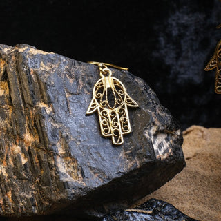 Hamsa Earrings - Crystal Heal