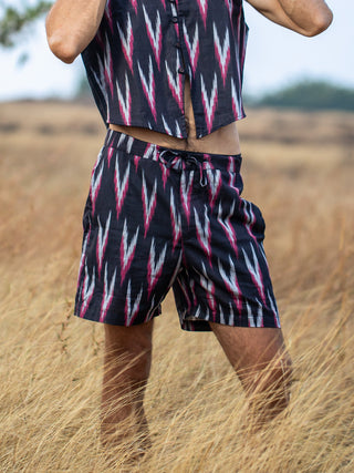 Ikat Shorts - Crystal Heal