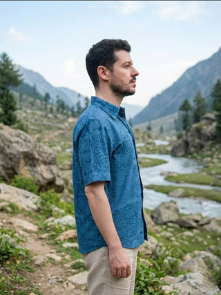 Praketa Shirt Handblock Printed - Boho Shirt