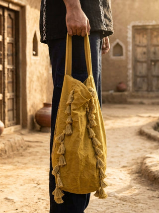 Aatman Tassel Tote Bag
