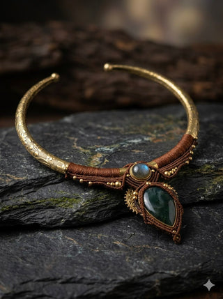 Labradorite Ember Torque