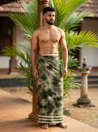 Lotus Shibori Dhoti