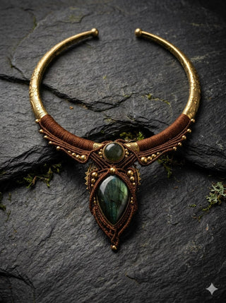 Labradorite Ember Torque