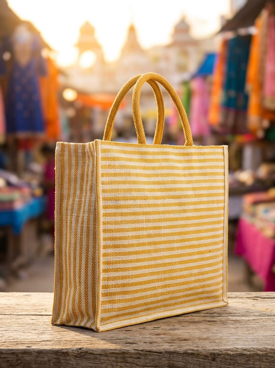 Sunwoven Stripe Utility Tote