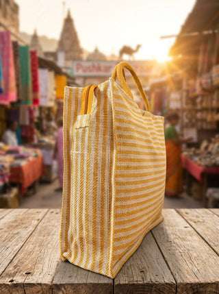 Sunwoven Stripe Utility Tote