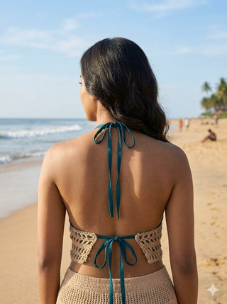 Tara Crochet Halter Top