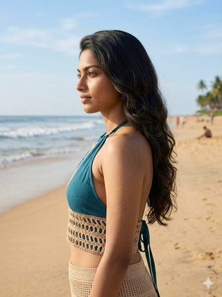 Tara Crochet Halter Top