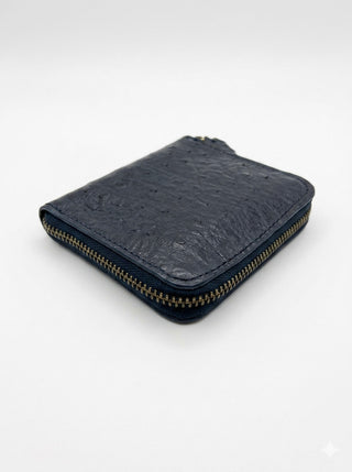Midnight Grain Zip Wallet